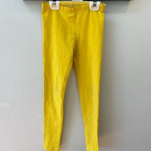 Tea Collection Yellow Leggings size 7